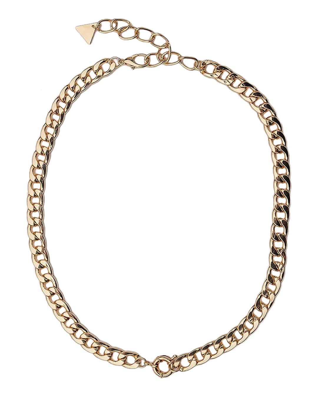Halsband Isa liten pansarlänk guld