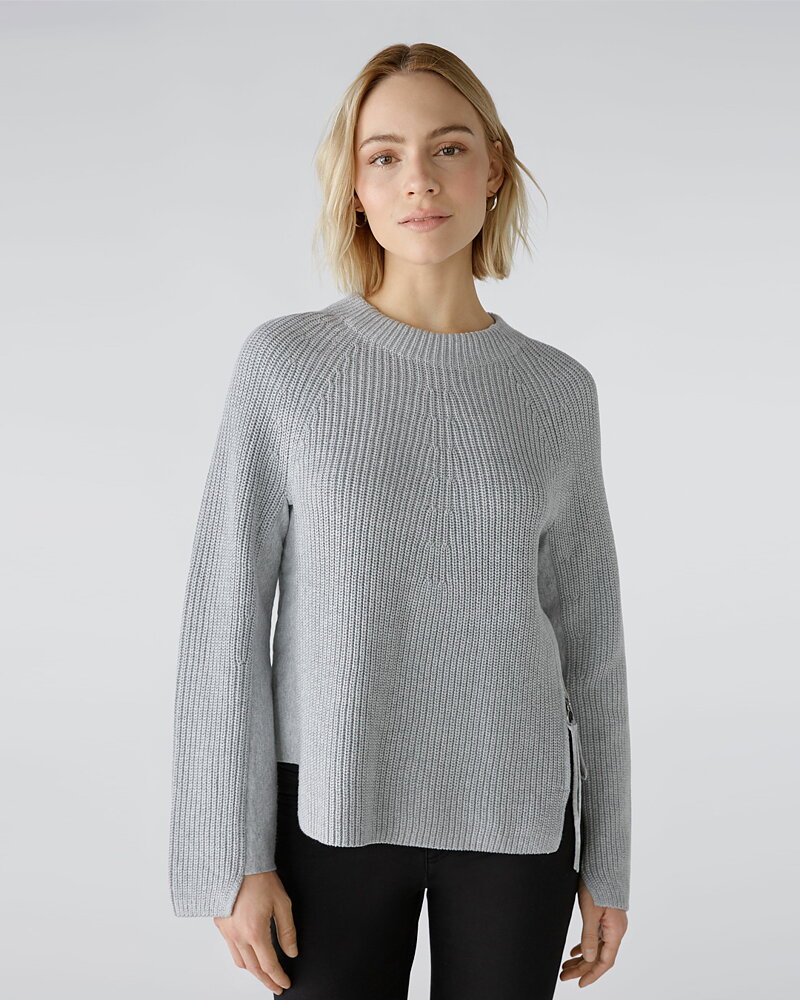 Jumper dragkedja i midjan grå