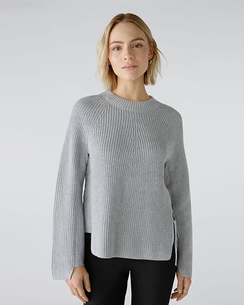 Jumper dragkedja i midjan grå