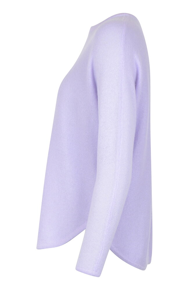 Kashmirjumper loose tension ljuslila