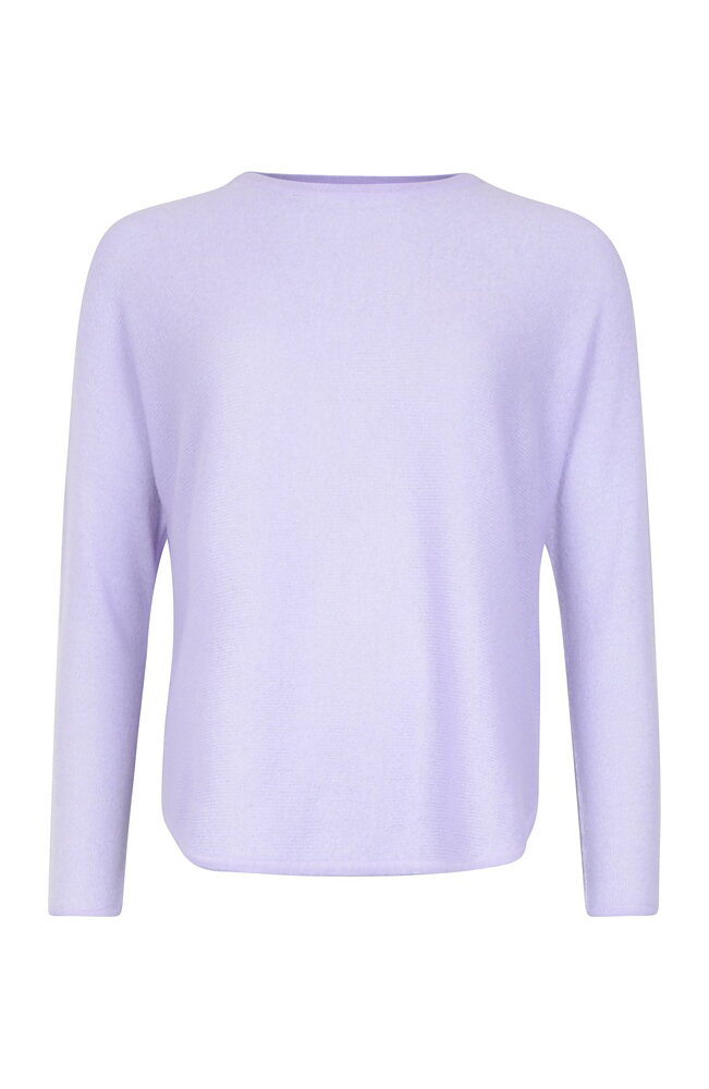 Kashmirjumper loose tension ljuslila