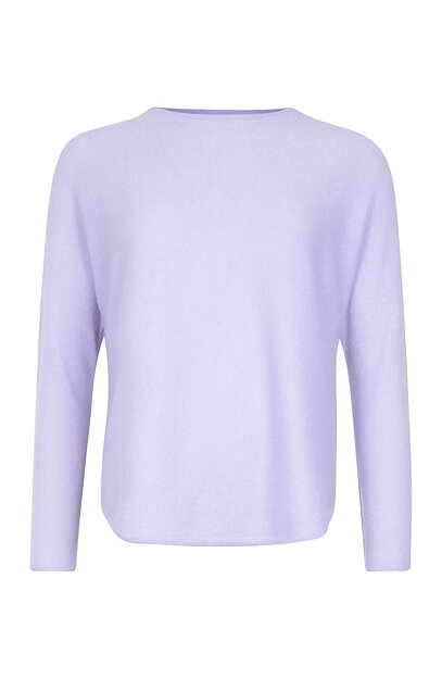 Kashmirjumper loose tension ljuslila