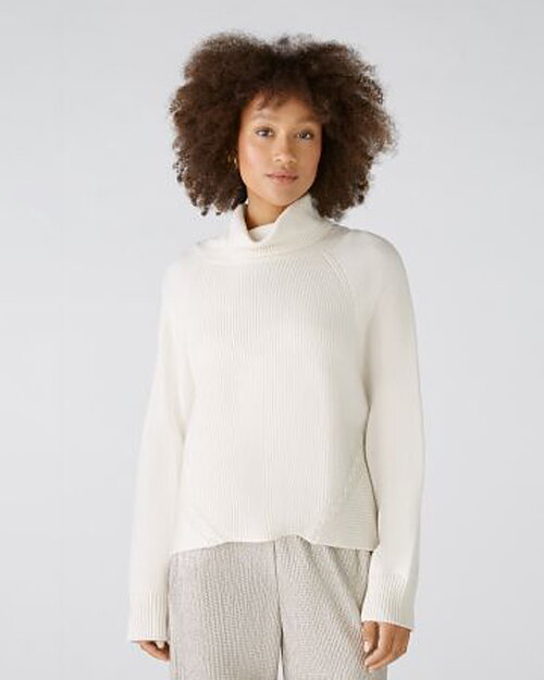 Polojumper oversize offwhite