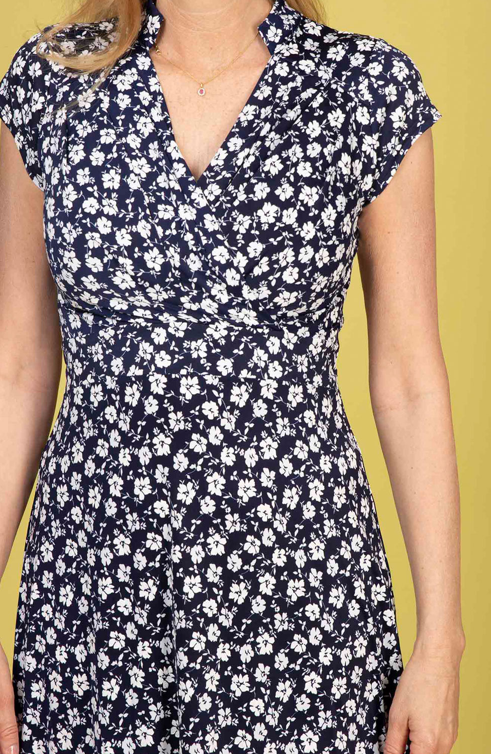 Klänning Pauline kort ärm midnight blue - 3