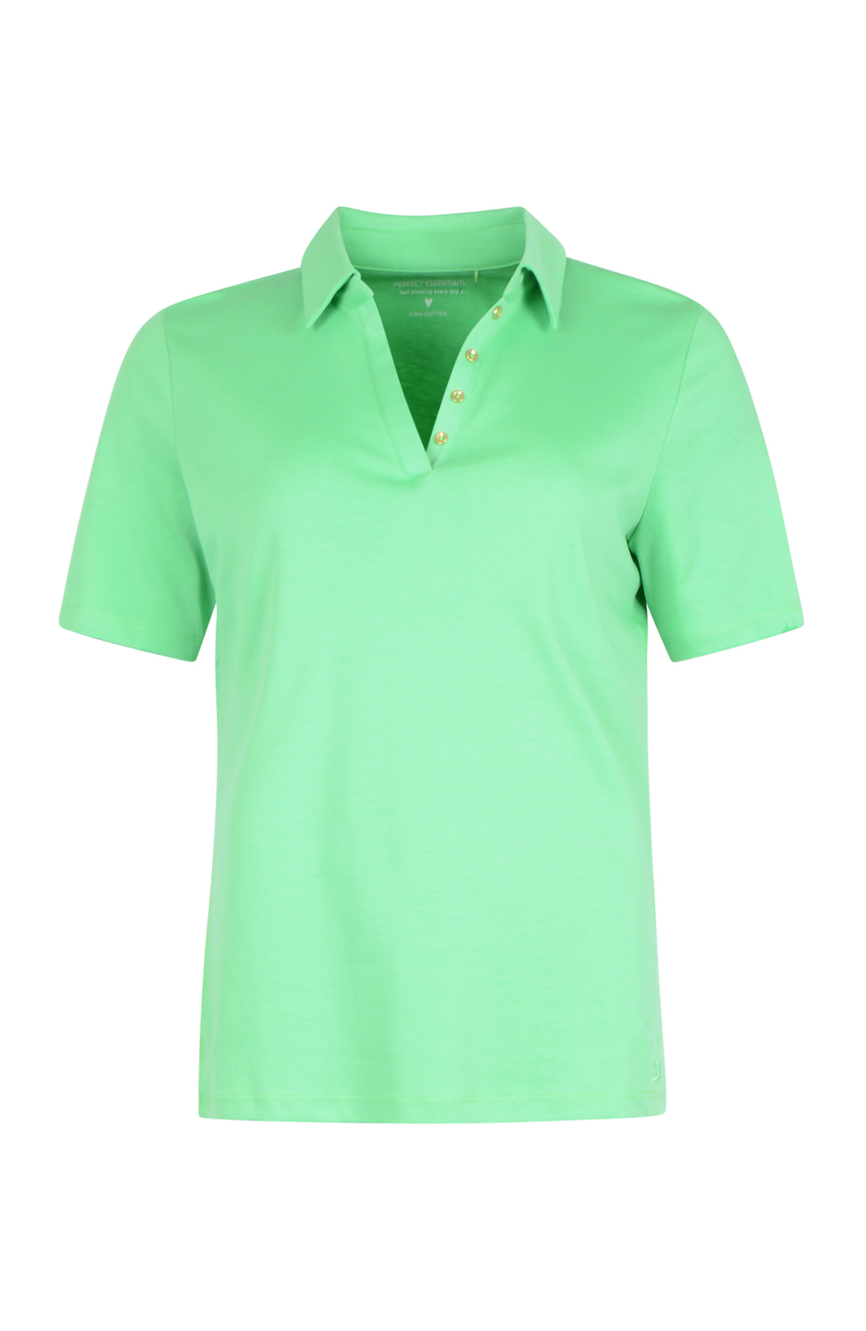 Bomullspiké med dekorativa knappar grön - 3