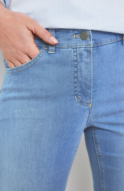 Jeans Best4me cropped mellanljus denim - 2