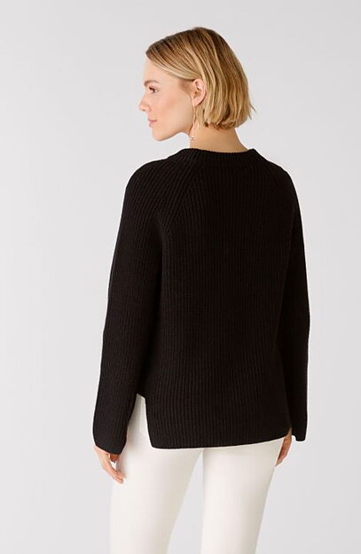 Jumper dragkedja i sidan svart - 3
