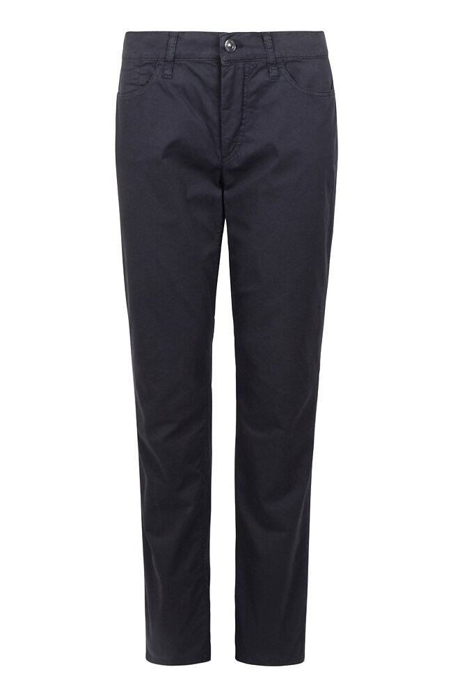 Bomullsjeans Inga straight marin