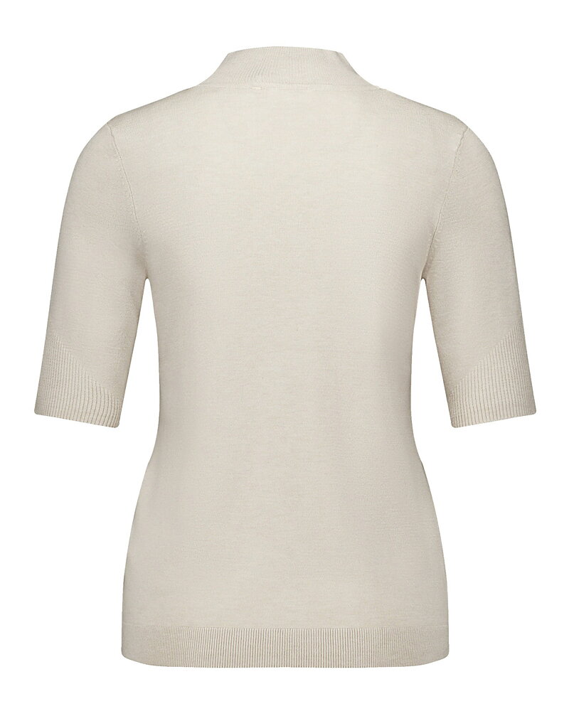 Jumper turtleneck kort ärm sand