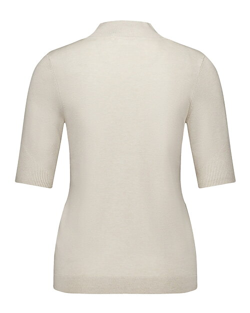 Jumper turtleneck kort ärm sand - 2