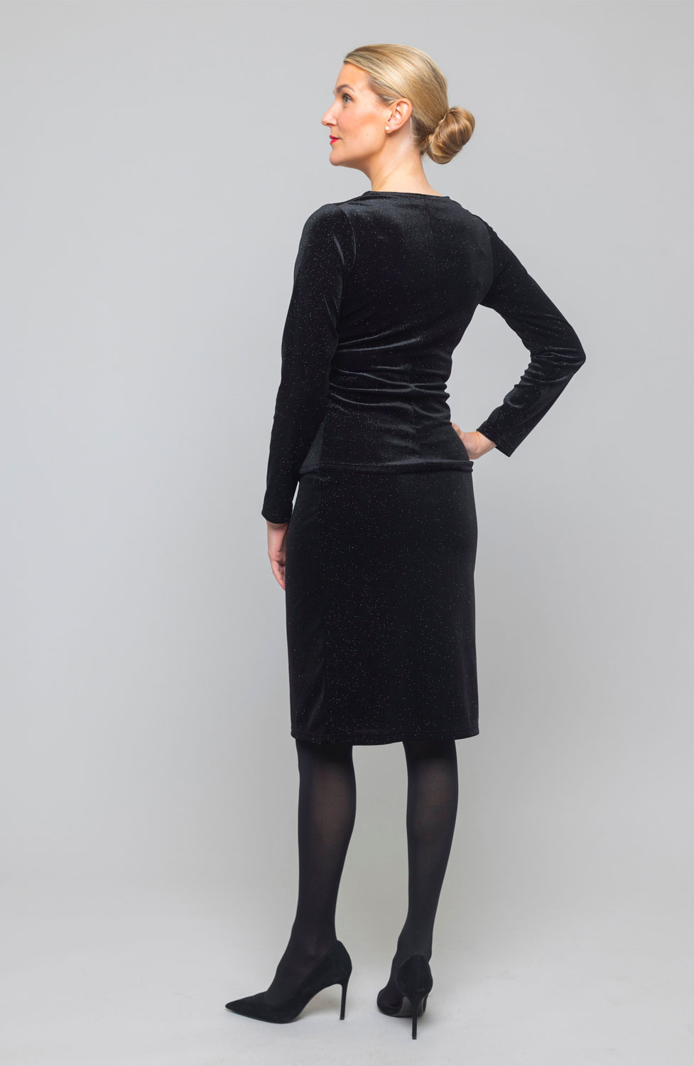 Topp Louise glitter svart - 3