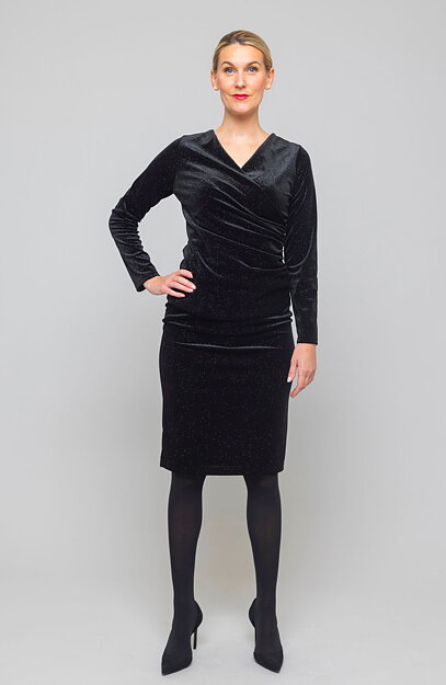 Topp Louise glitter svart - 2