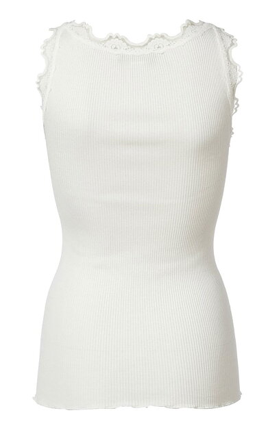 Linne med spetskant offwhite - 2