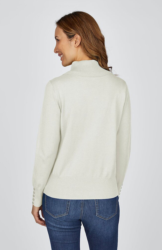 Polo offwhite med knappar