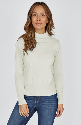 Polo offwhite med knappar