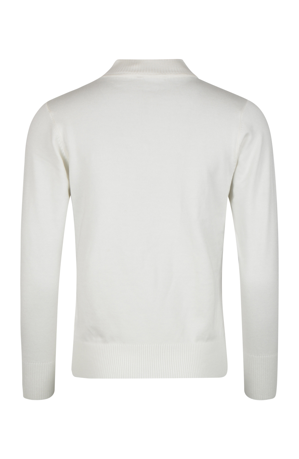 Jumper stickad turtle lång ärm offwhite - 3