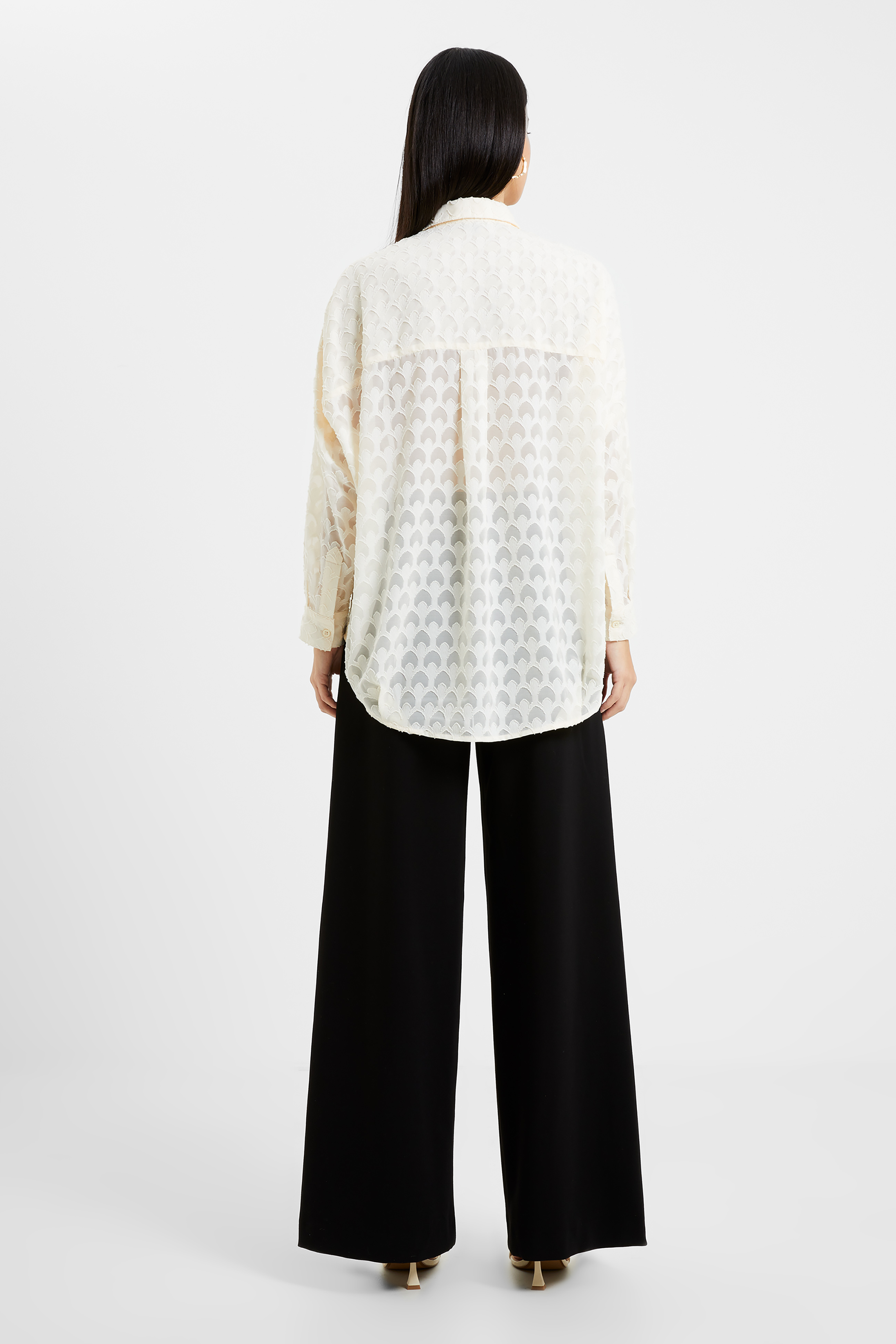 Blus Geo burnout offwhite - 2