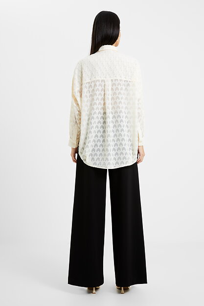 Blus Geo burnout offwhite - 2