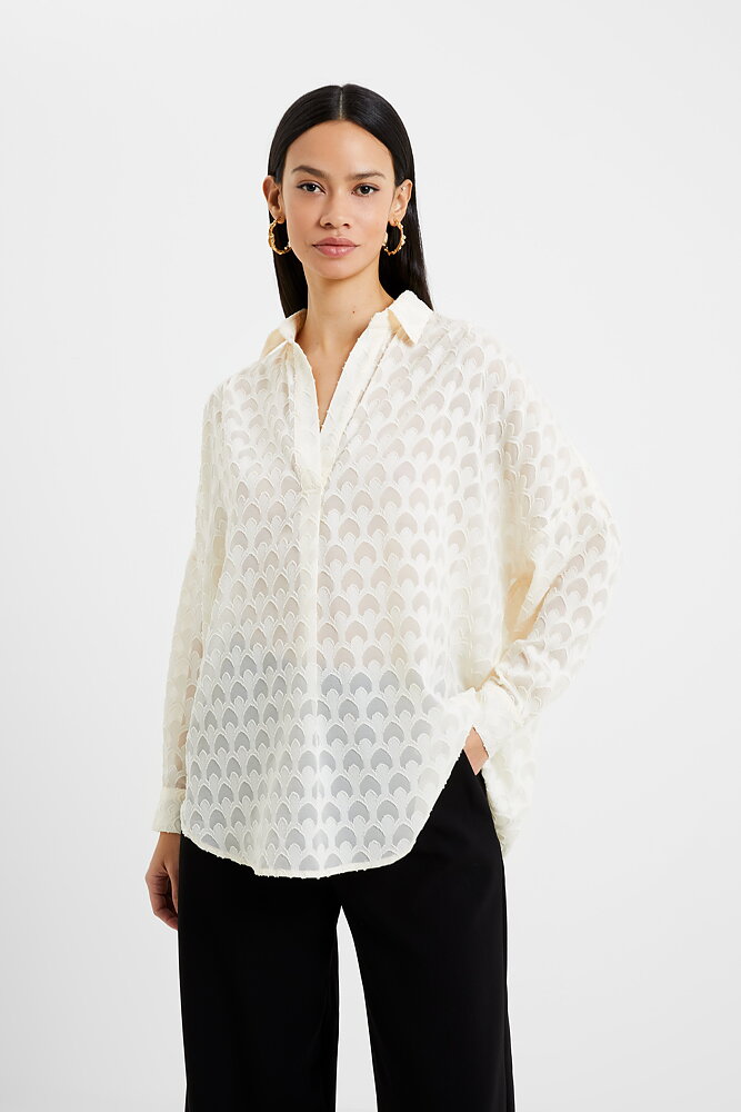 Blus Geo burnout offwhite