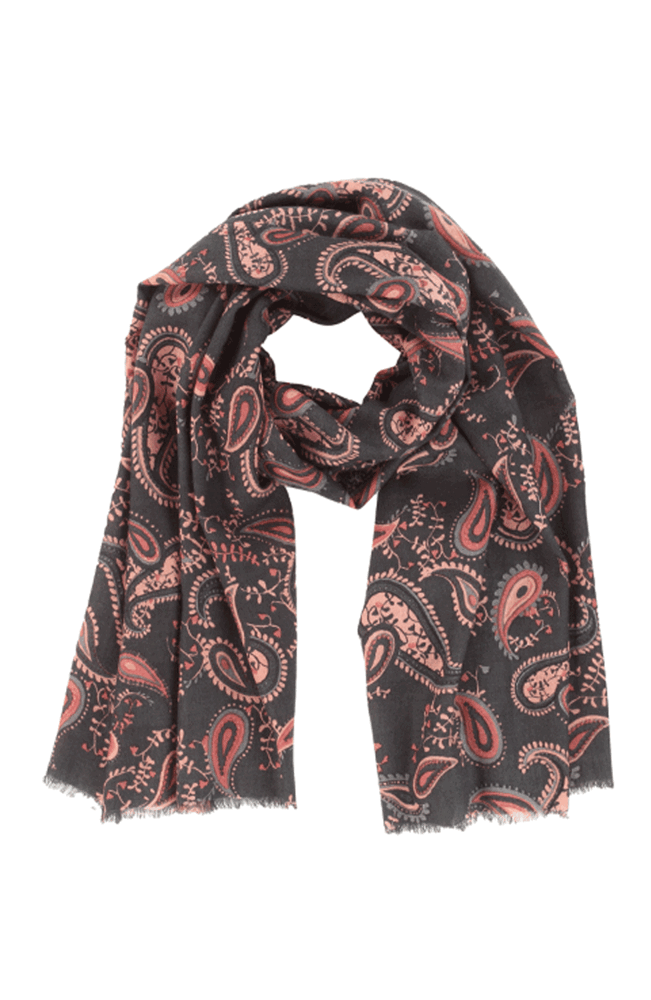 Sjal Vanamo paisley rosa