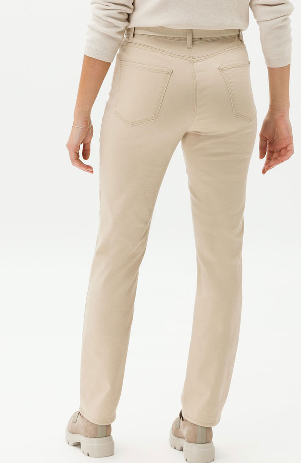 Jeans Mary bomullsblandning beige - 3