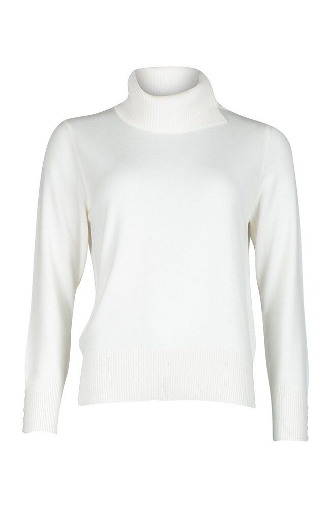 Polo offwhite med knappar i halsen