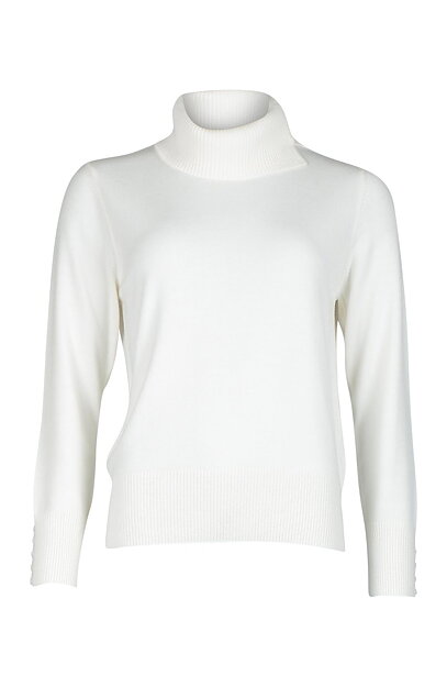 Polo offwhite med knappar i halsen