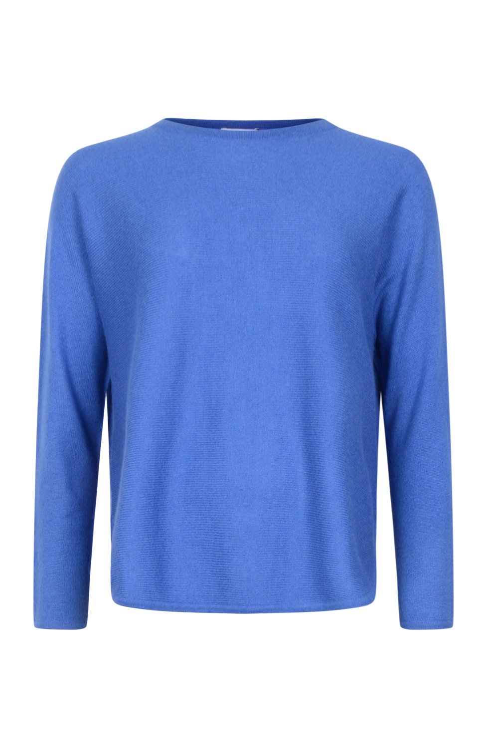 Kashmirjumper loose tension kornblå