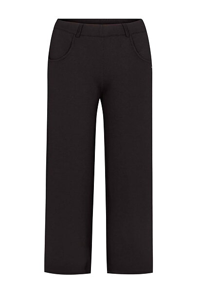 Mirakelbyxa Donna loose viskos cropped svart