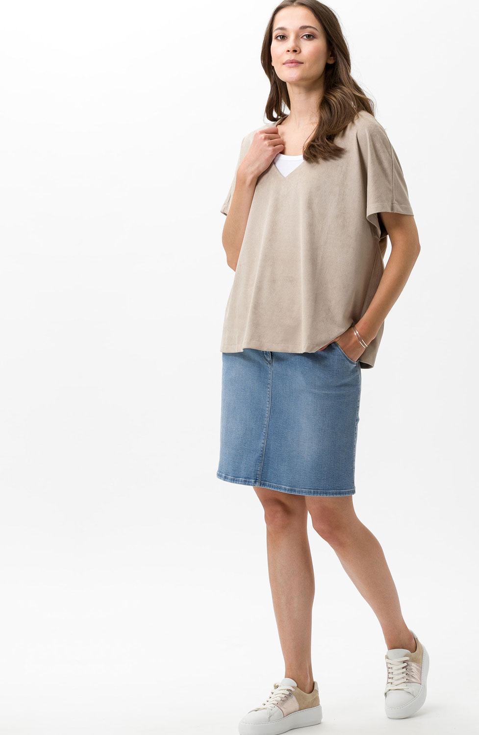 Jeanskjol Kimi denimblå - 14