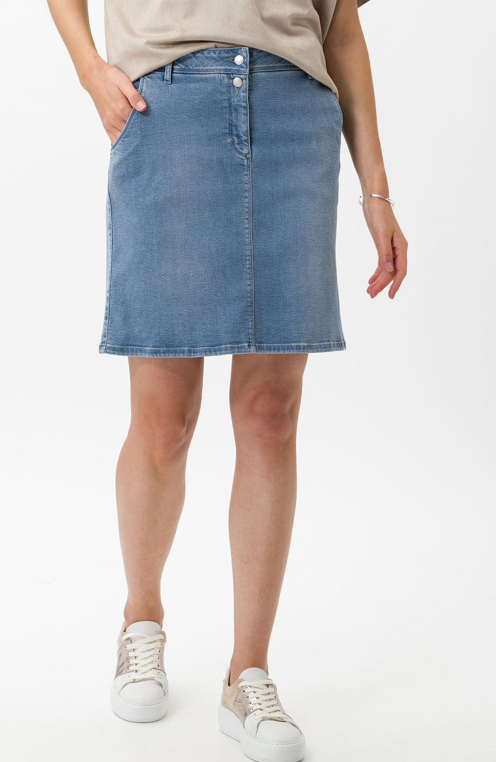 Jeanskjol Kimi denimblå - 7