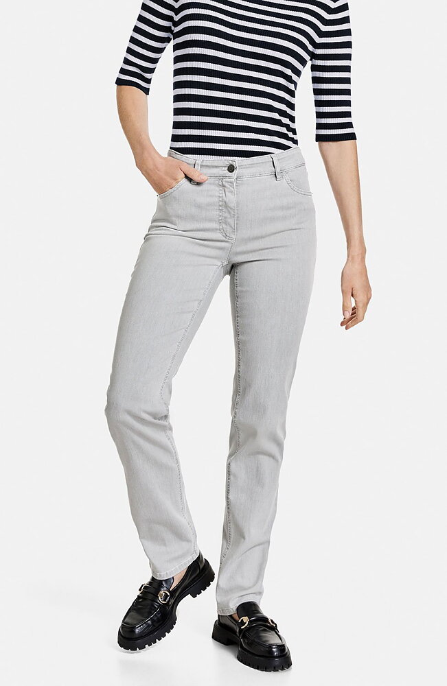 Jeans Straight fit ljusgrå