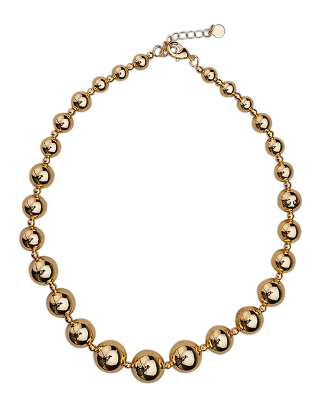 Halsband Bead med guldpärlor