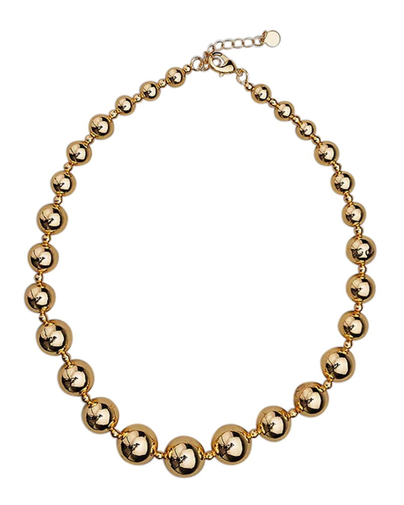 Halsband Bead med guldpärlor