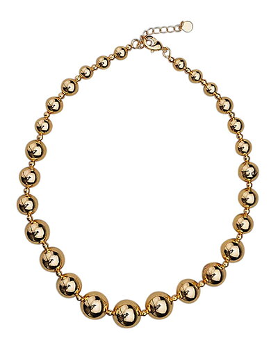 Halsband Bead med guldpärlor