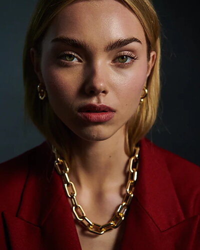Halsband Samantha guldlänk