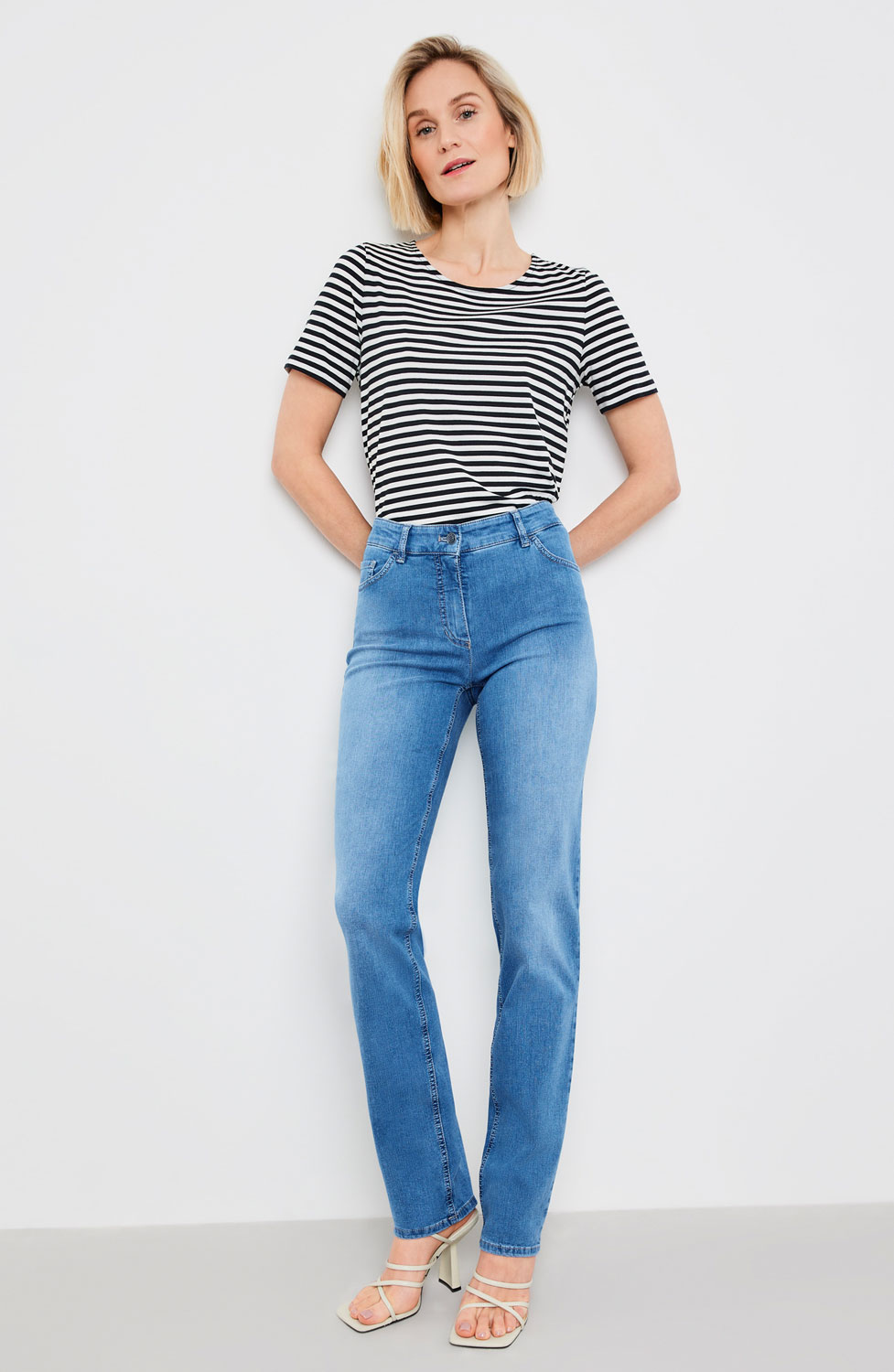 Jeans Straight fit mellanljus denim - 4