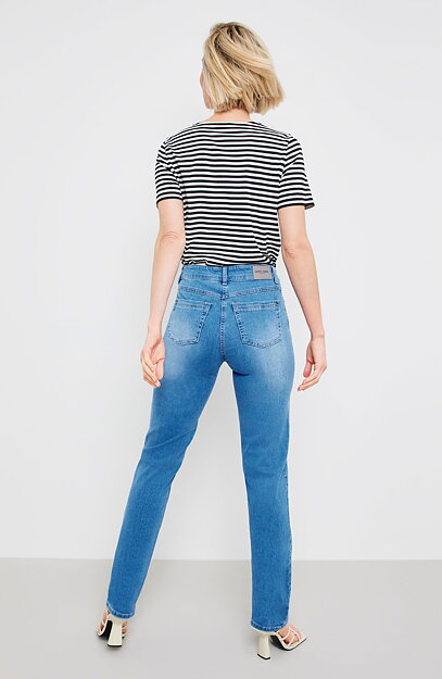 Jeans Straight fit mellanljus denim - 5