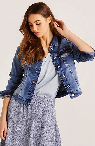 Jeansjacka Billi denimblå