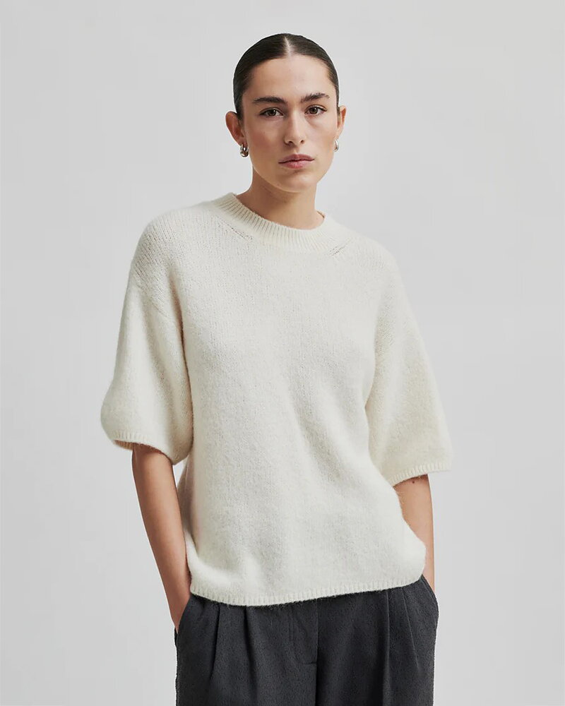 Jumper Wanda kort ärm offwhite