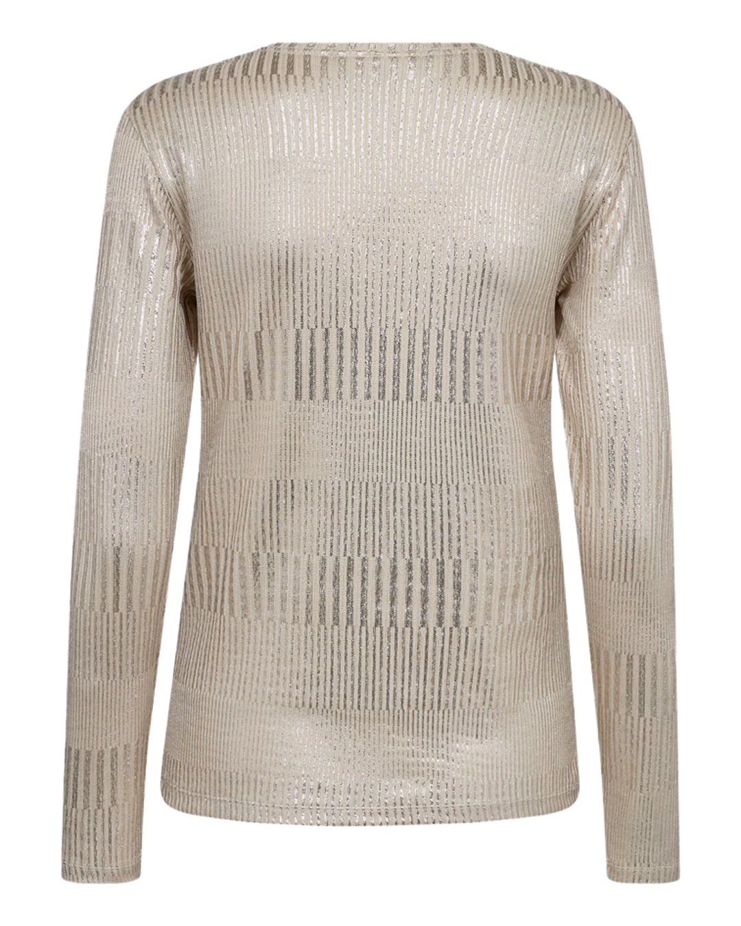 Topp Matter beige med glitterränder guld - 4