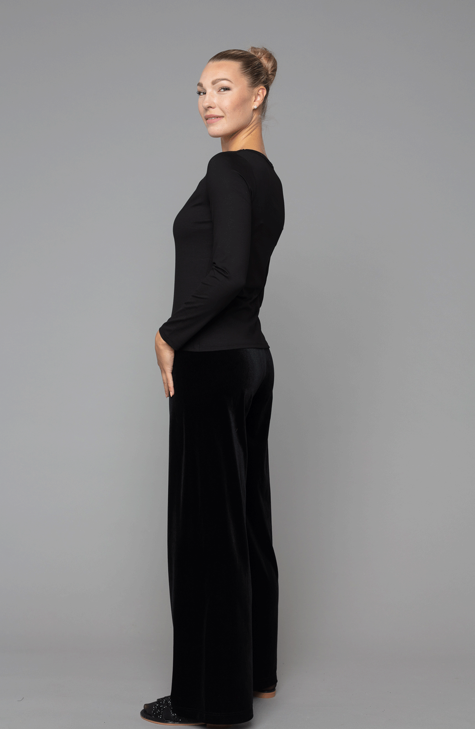 Sammetbyxa Cleopatra velvet svart - 2