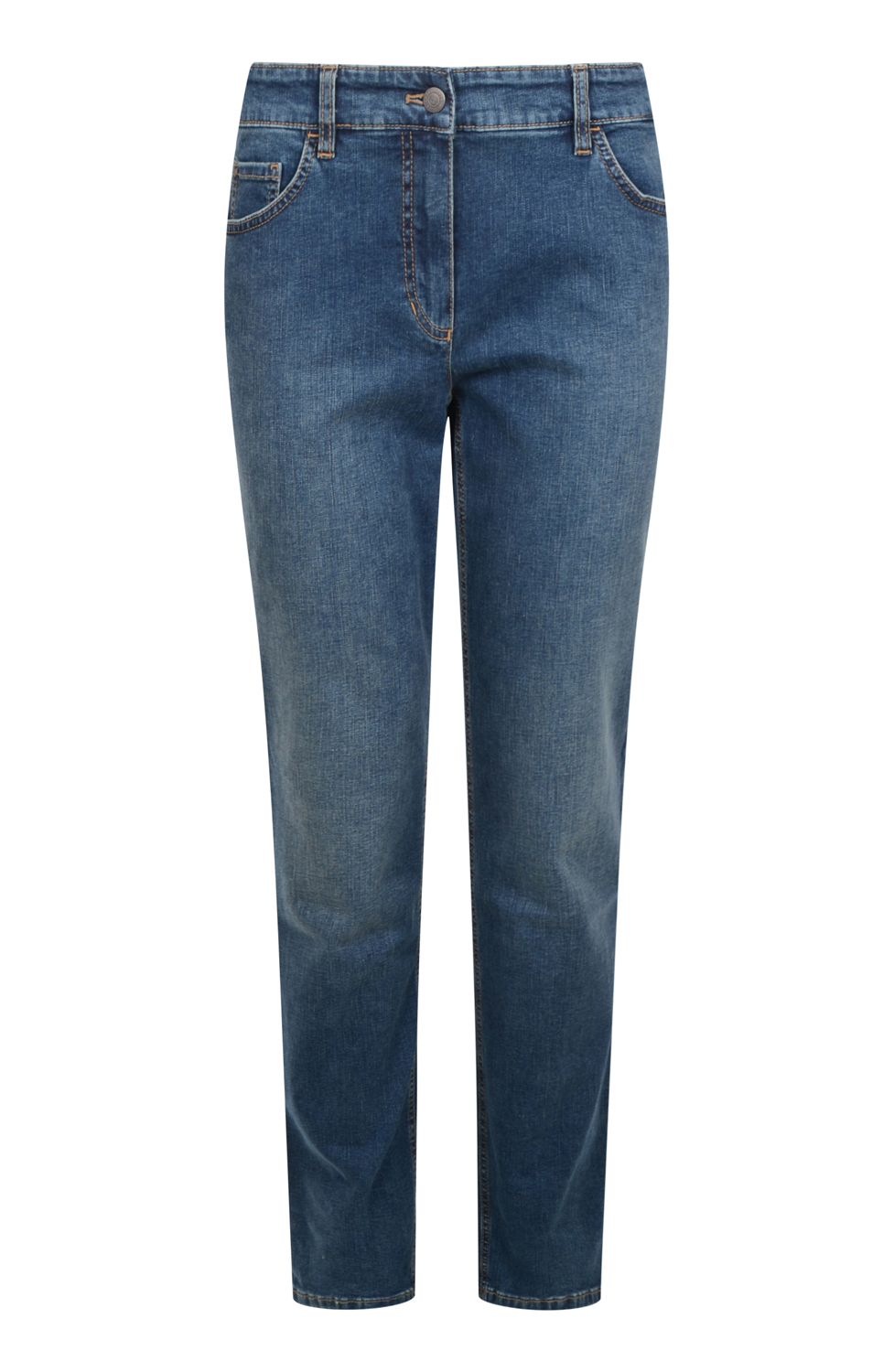 Jeans Straight fit mörk denim - 4
