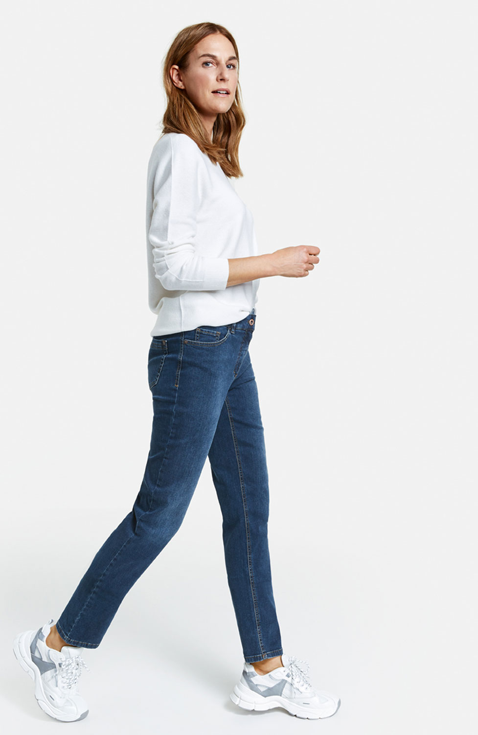 Jeans Straight fit mörk denim - 2