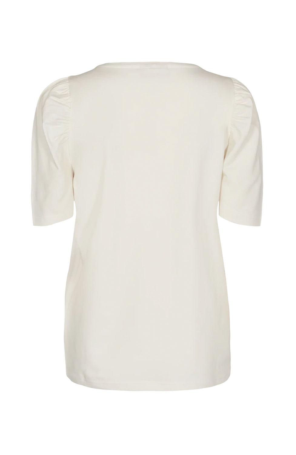 Topp Fenja kort puffärm brilliant white - 2