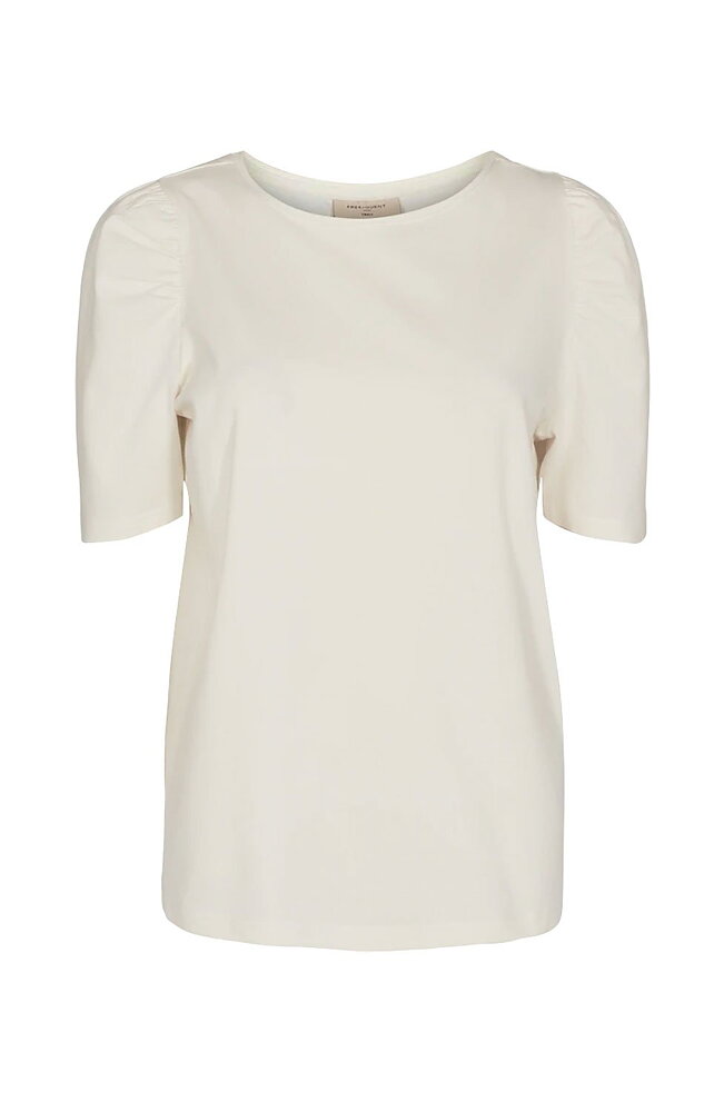Topp Fenja kort puffärm brilliant white