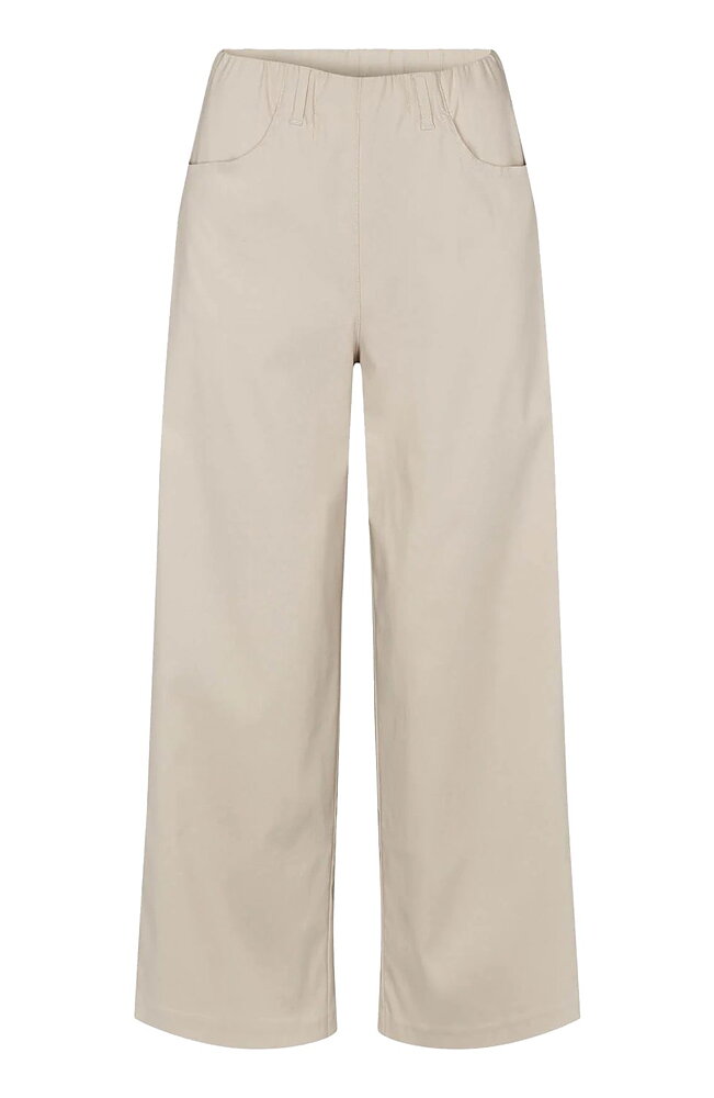 Mirakelbyxa Donna loose viskos cropped sand