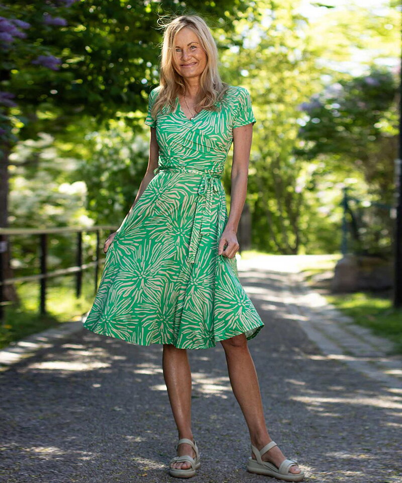 Klänning Marguerite Green savanna