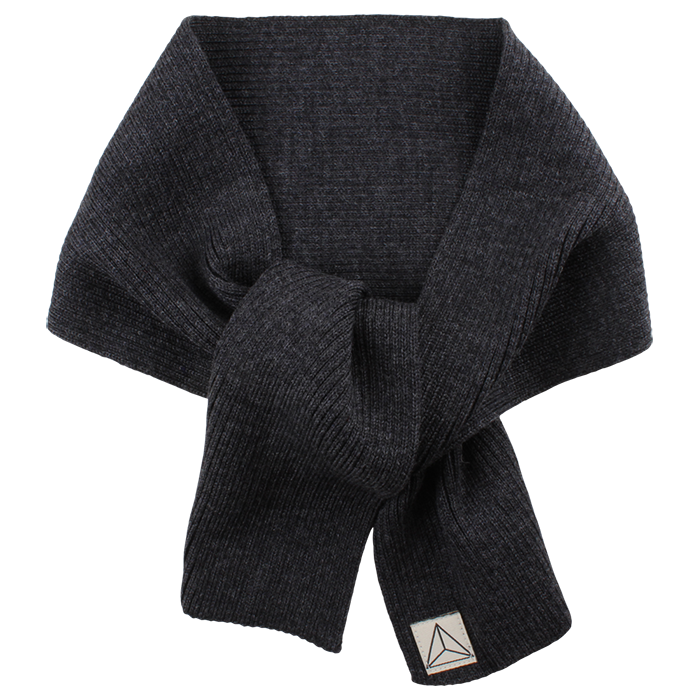 Nordic Knit Scarf Dark grey melange