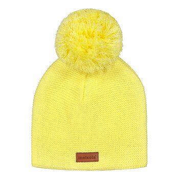 Knitted classic beanie 1 pom pom, Kiwi